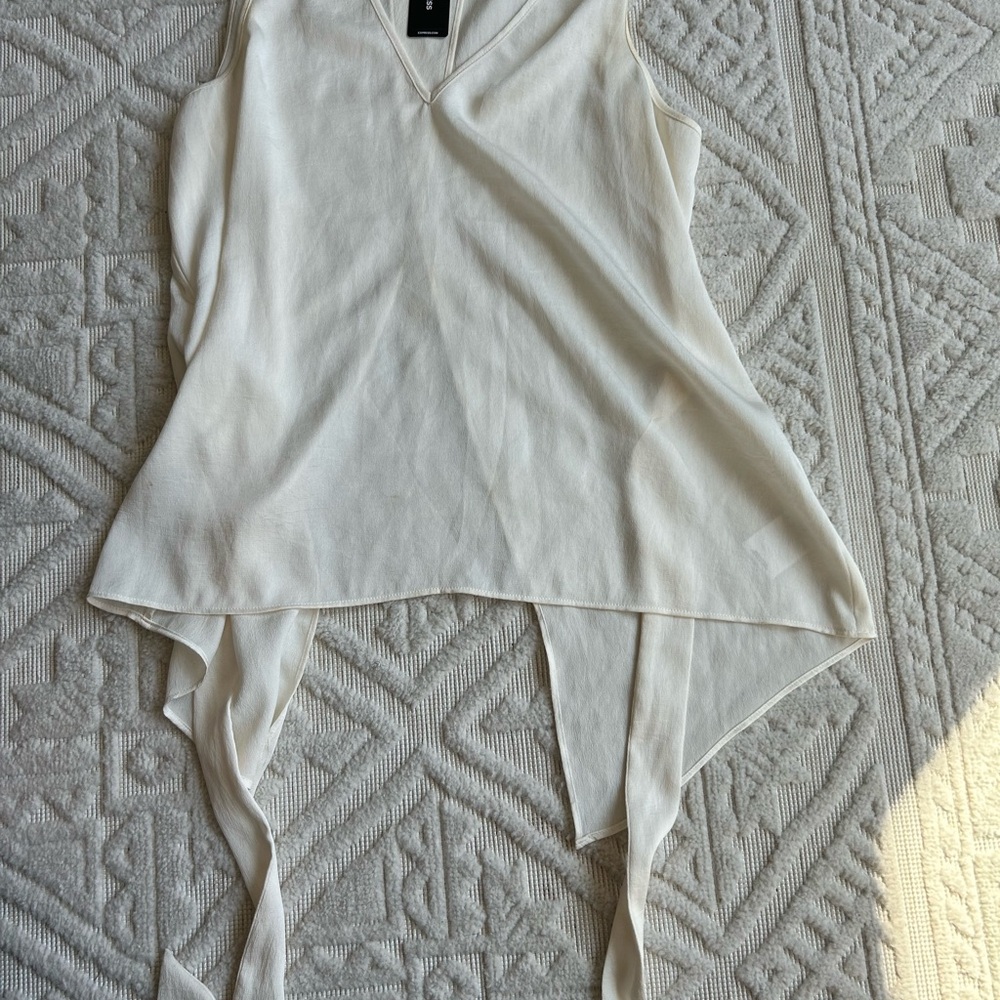 Express Flowy Cream Tank Top